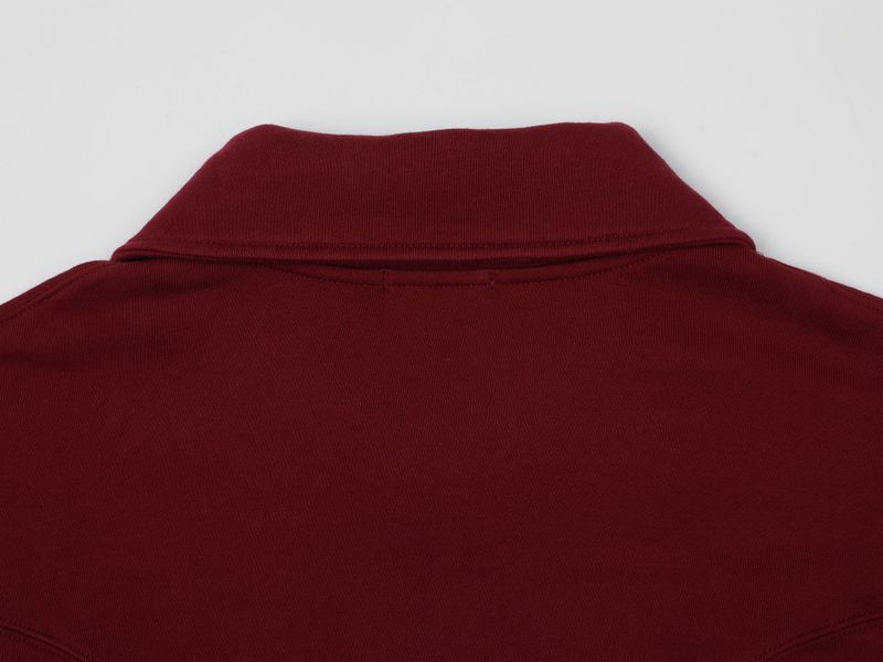 ROUND TWO WAY COLLAR ZIP (WINE RED)