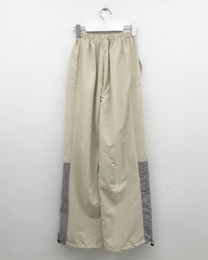 Pisso check string pants (2color)