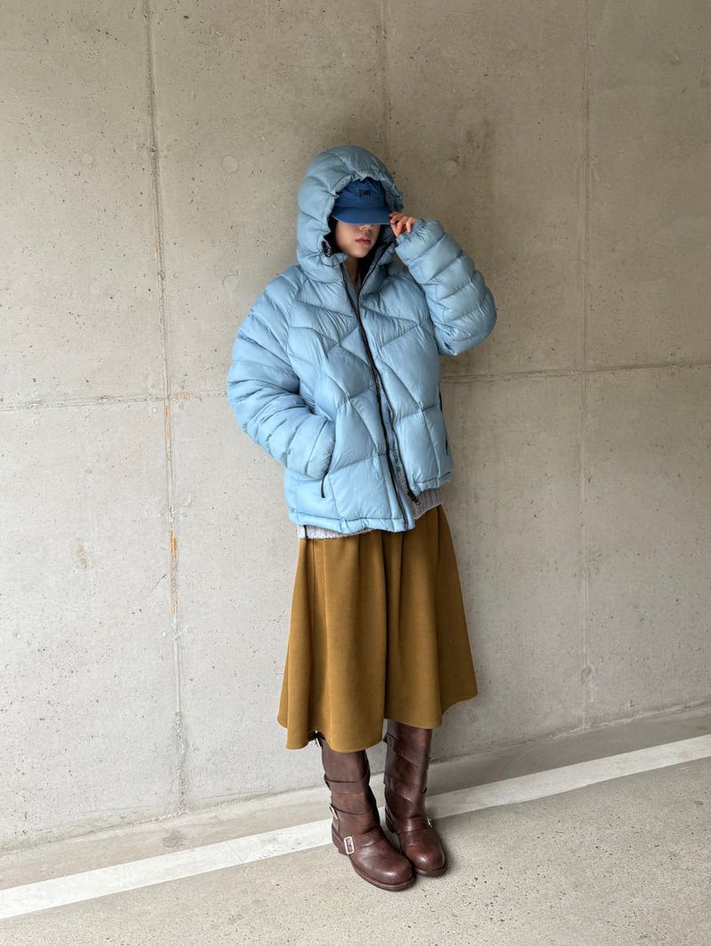 cross padding jumper