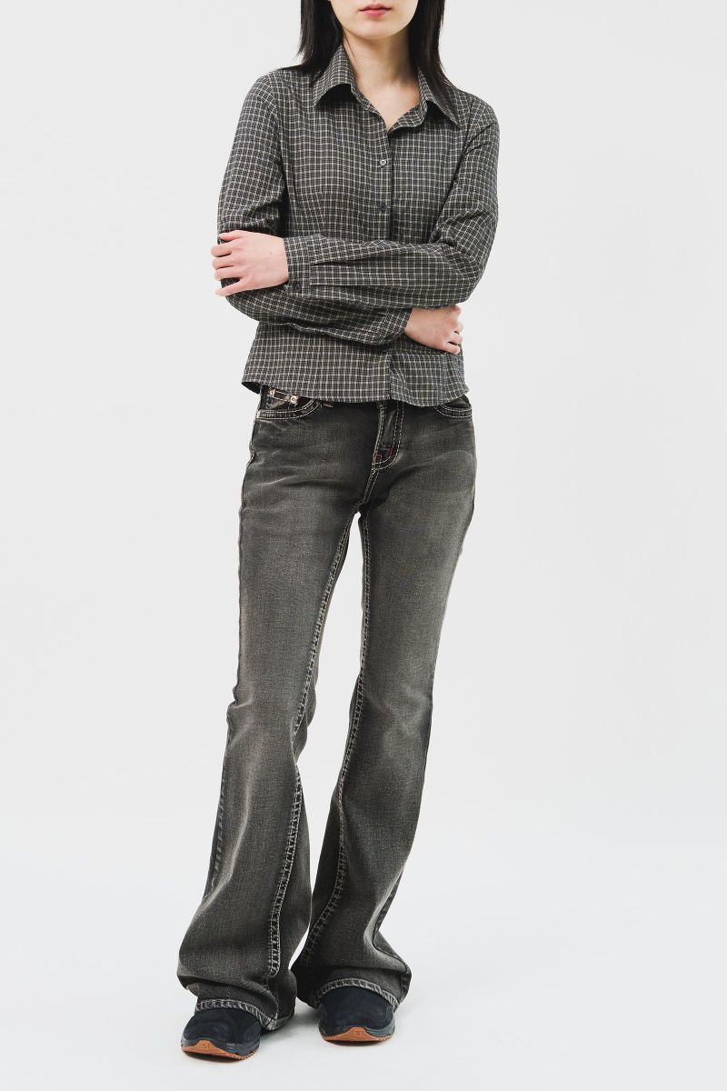 (W) Muer Checked Shirt (3color)