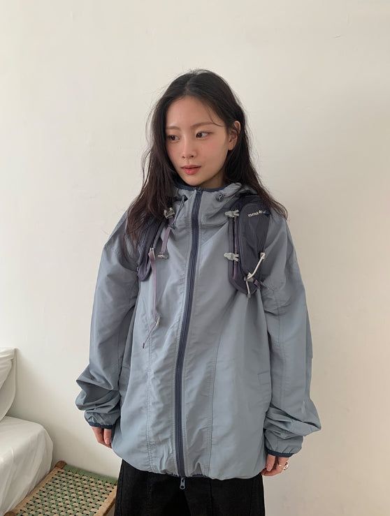 BAON（バオン）の「Puke Color Matching Hood Windbreaker（Jackets/Outerwear）」