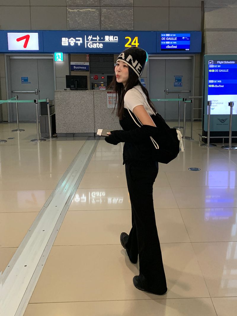 [MADE] Airport long bootcut banding pants -Basic