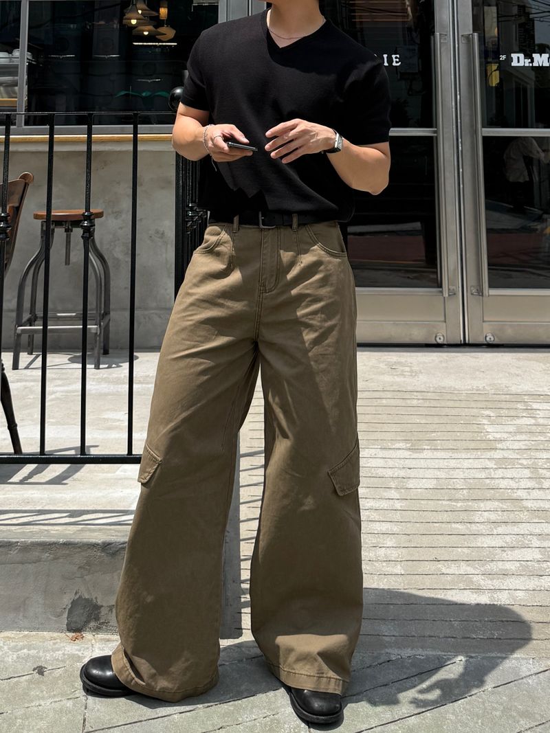 Onew vintage washing cargo pants