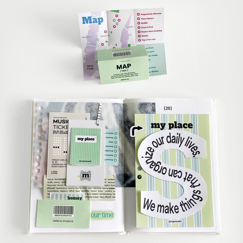 oab library book / hard cover scrap book