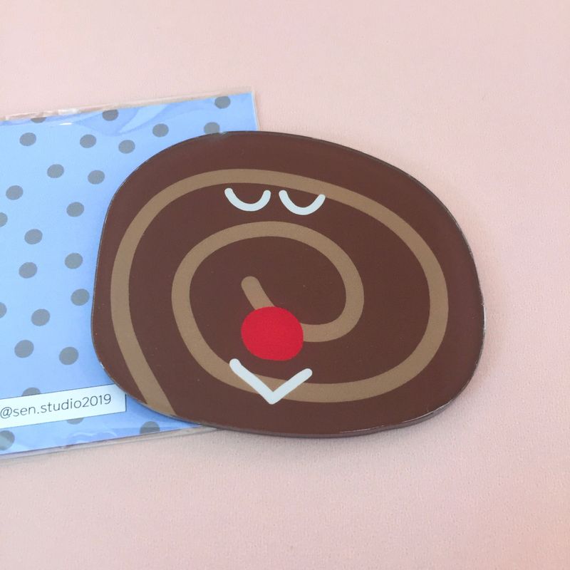 ロールケーキハンドミラー