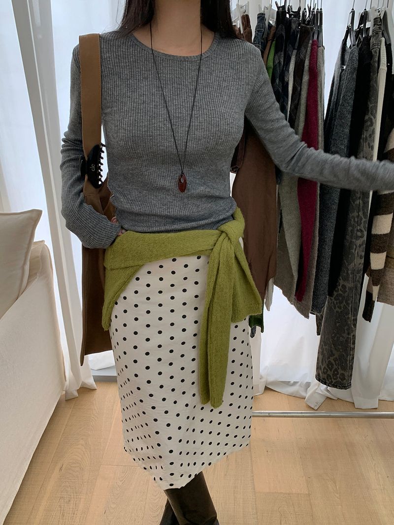 [MADE] Polyton Dot Skirt