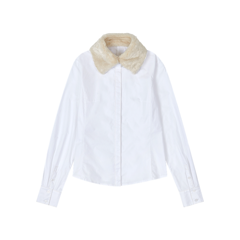 safarispot（サファリスポット）の「 FAKE FUR SHIRTS (IVORY)（Tops）」