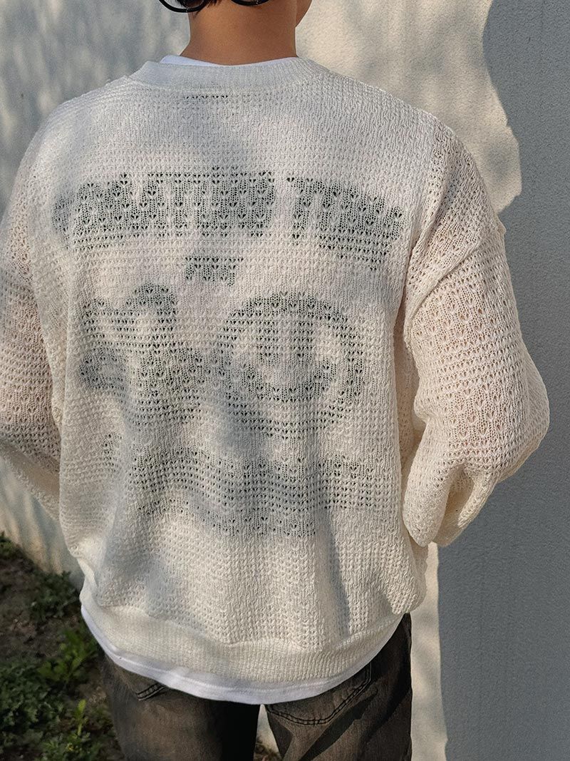 ASCLO Crochet See Through Cardigan (3color)