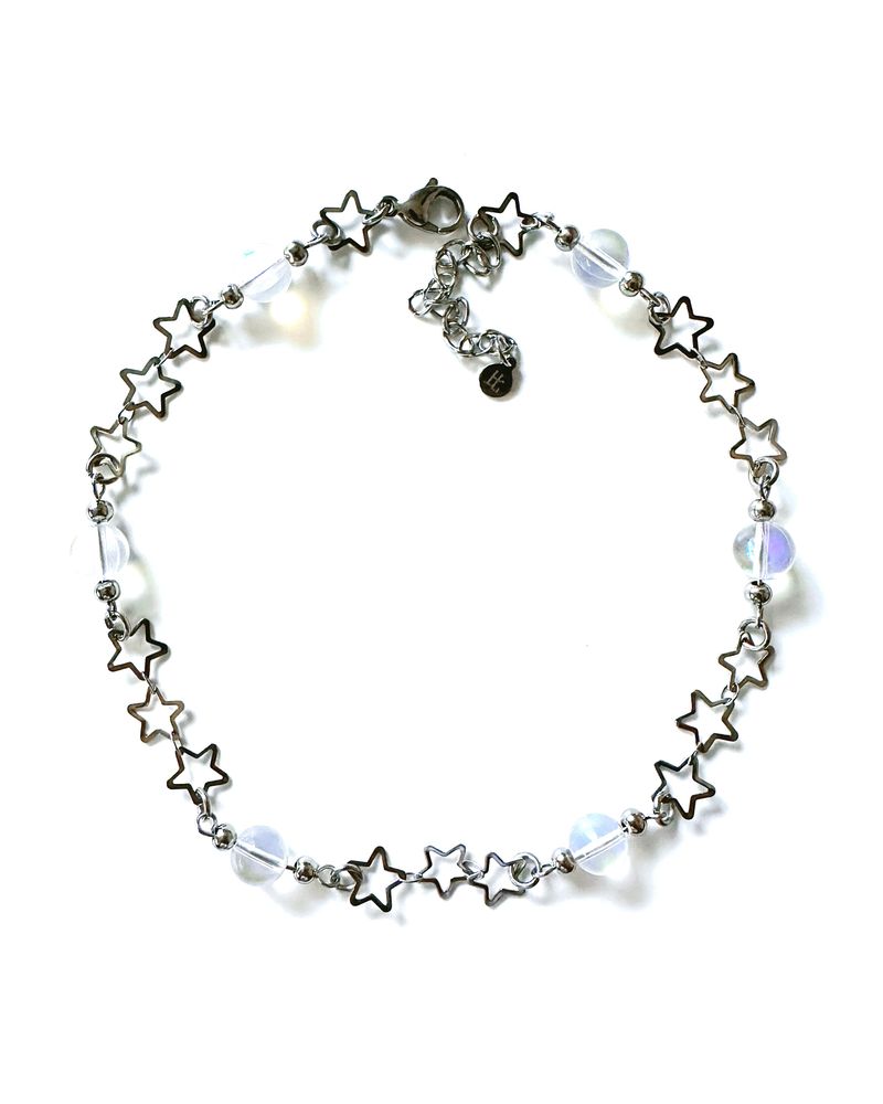 BUZZERBE（ブザービー）の「Moonstone and Stars Necklace (size: 2type)（Accessories）」