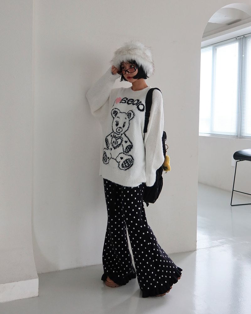 Kitchee bear oversized knitwear