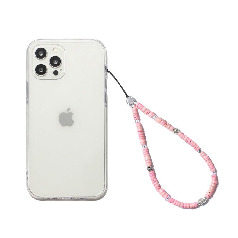 PINK SHELL PHONE STRAP