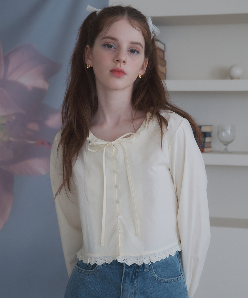 LETTER FROM MOON（レターフロムムーン）の「Elena Lace Blouse ( 3 Colors )（Tops）」