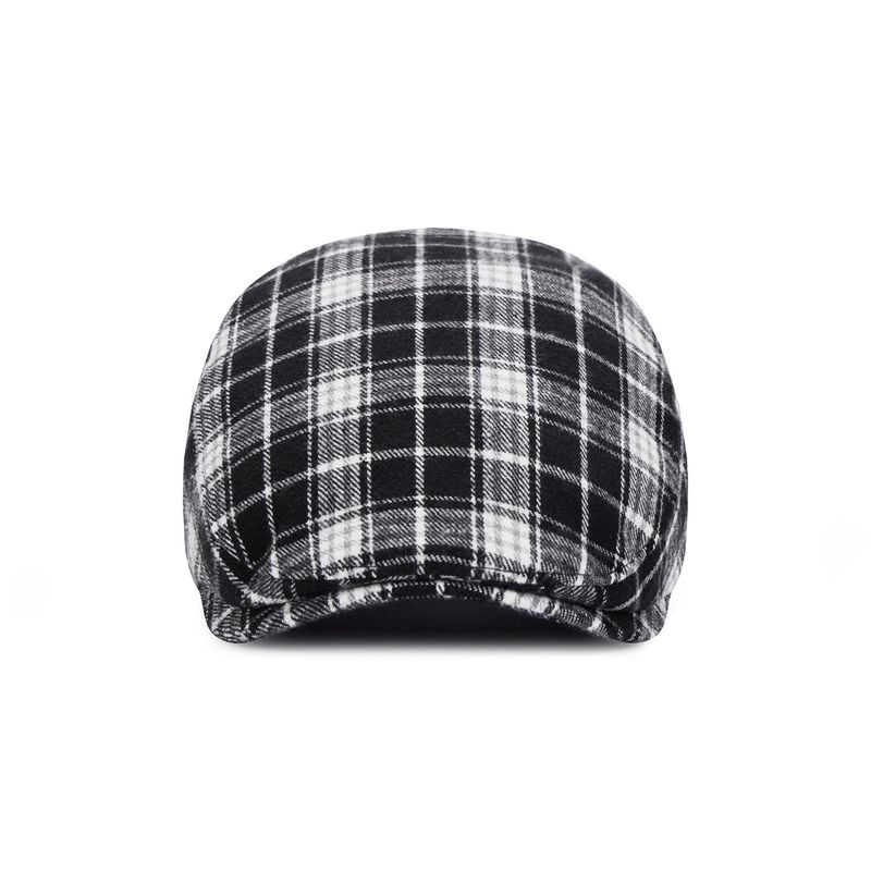 VA Square Belt Check Hunting Cap / Blackcheck
