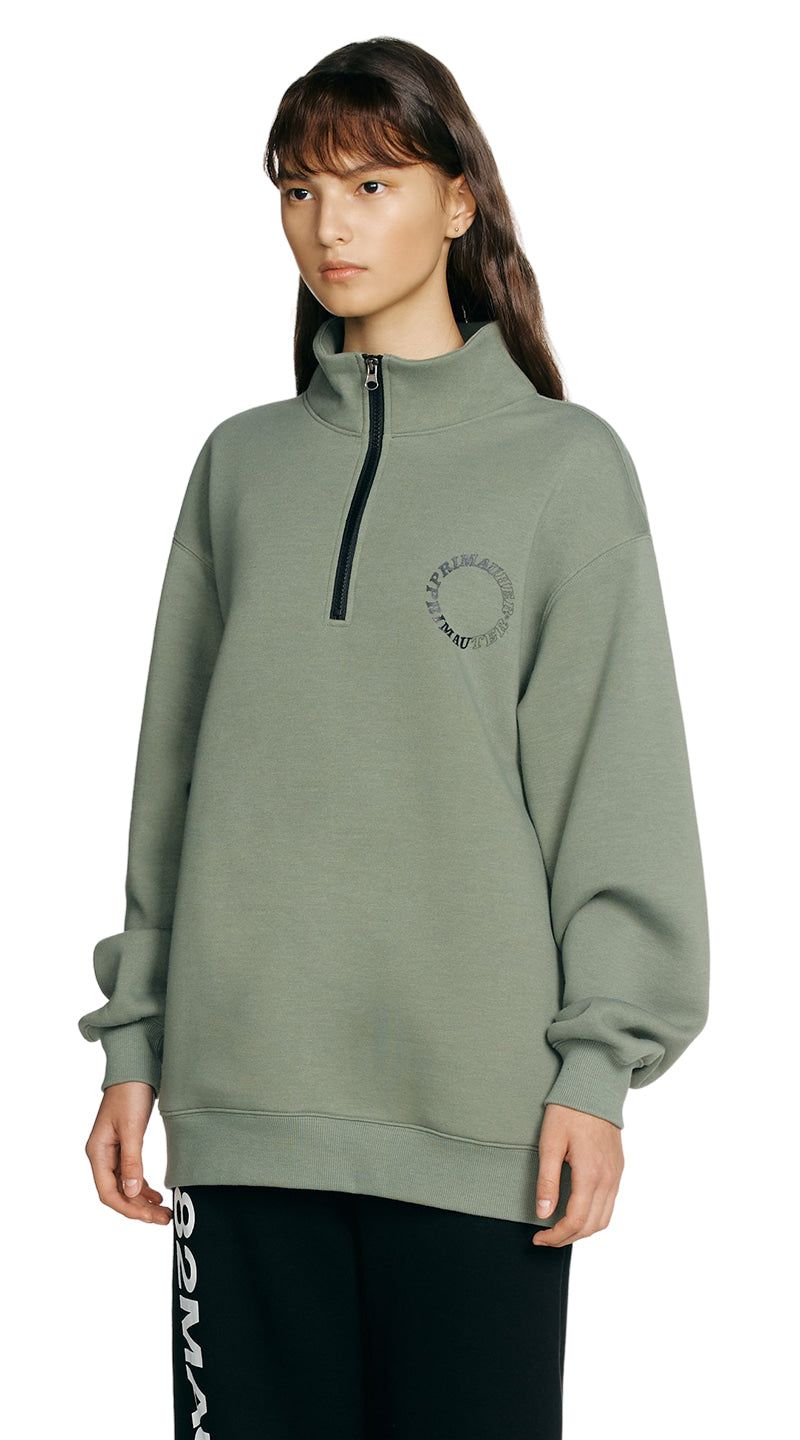 Round Hurter Crewneck Half Zip-Up