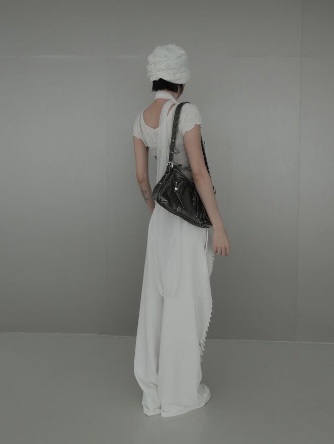 Fray Cutout Sweatpants