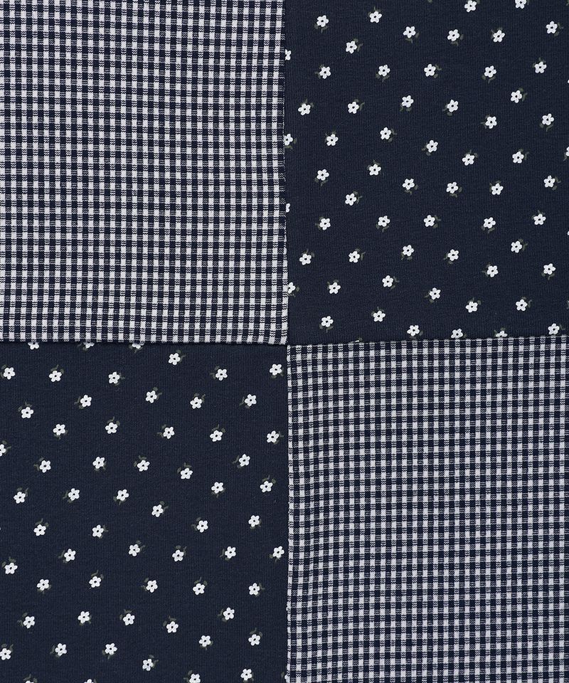 MIX PATCH SLEEVELESS NAVY(CV2GMFT580A)