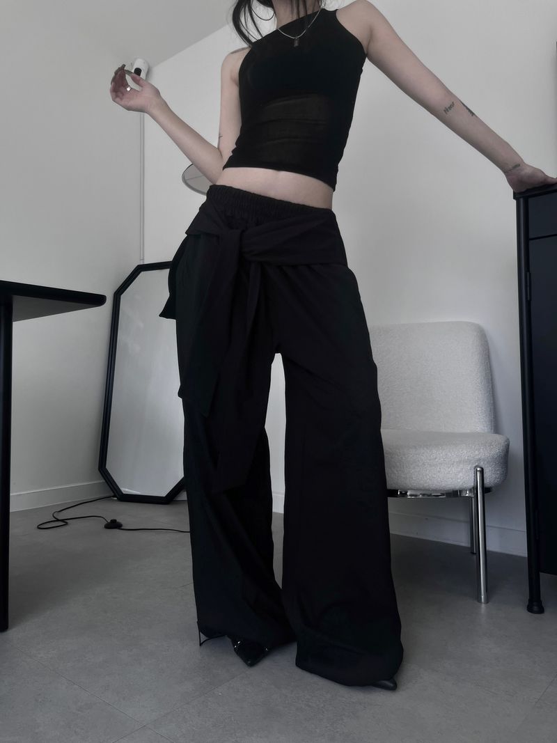 strap string pants (3color)