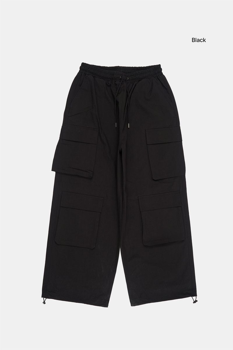 Pixel wide cargo banding pants