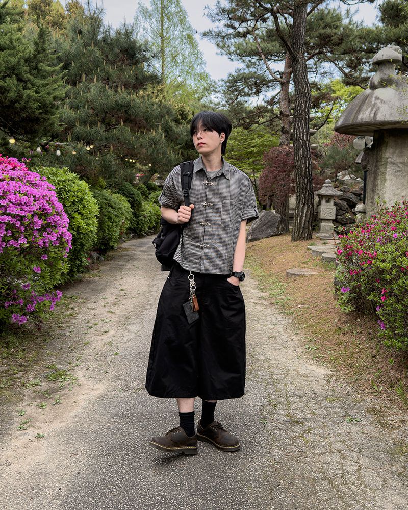 Varon Patch Strap Bermuda Pants