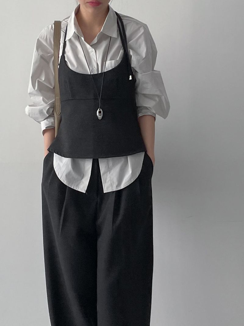 [Setup Available] Pepper Halter Neck Layered Bustier