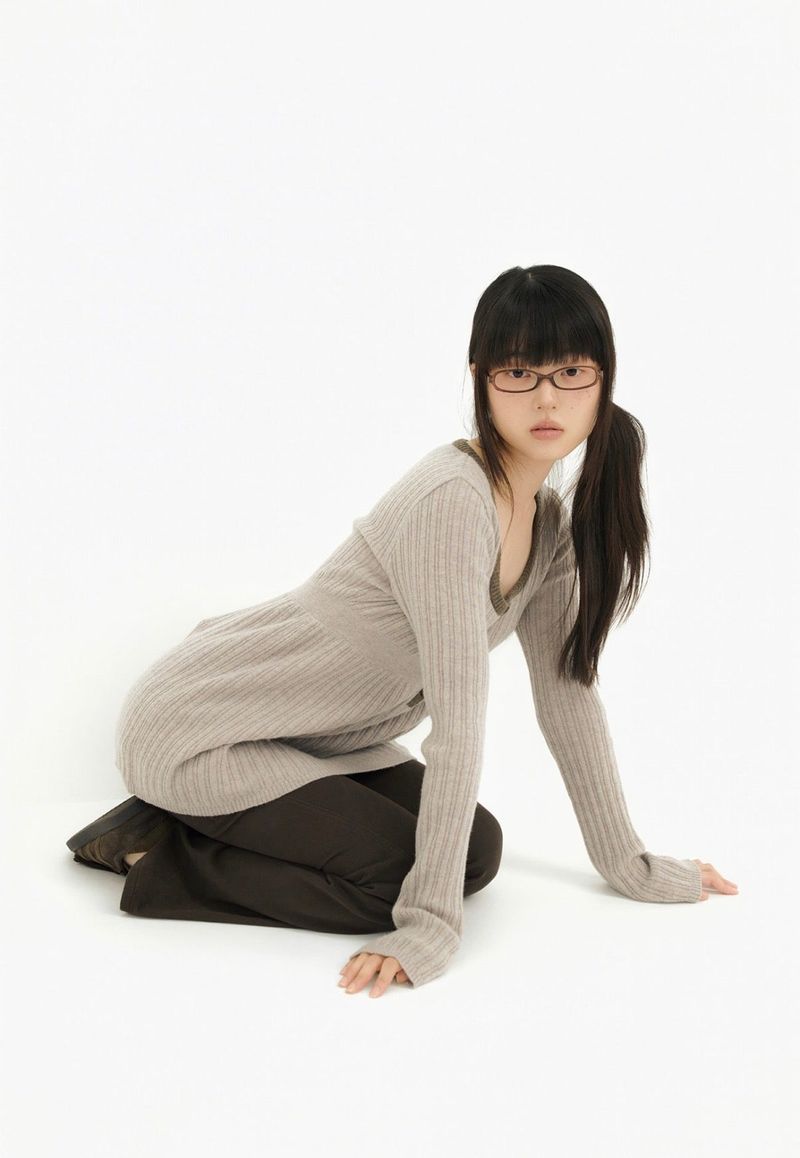 BABYDOLL KNIT OPS PURPLE
