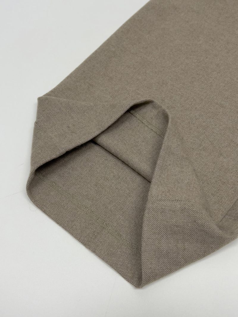 [wool30%/FW] Twill Wool High-Waist Slacks