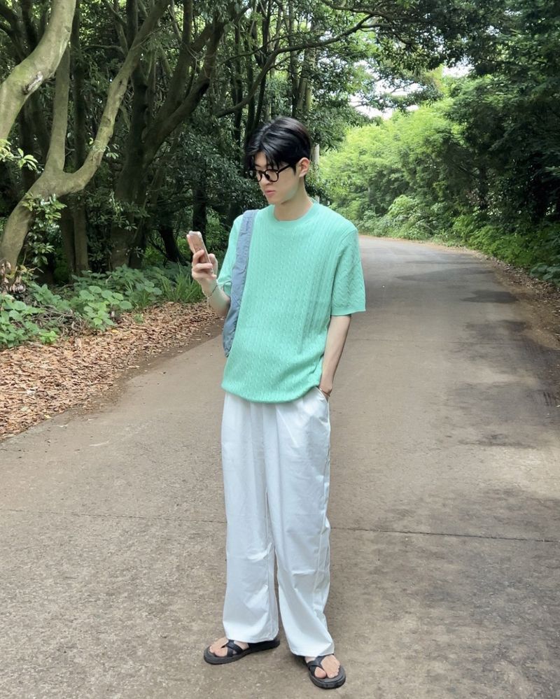 Palette twist short sleeve Knit