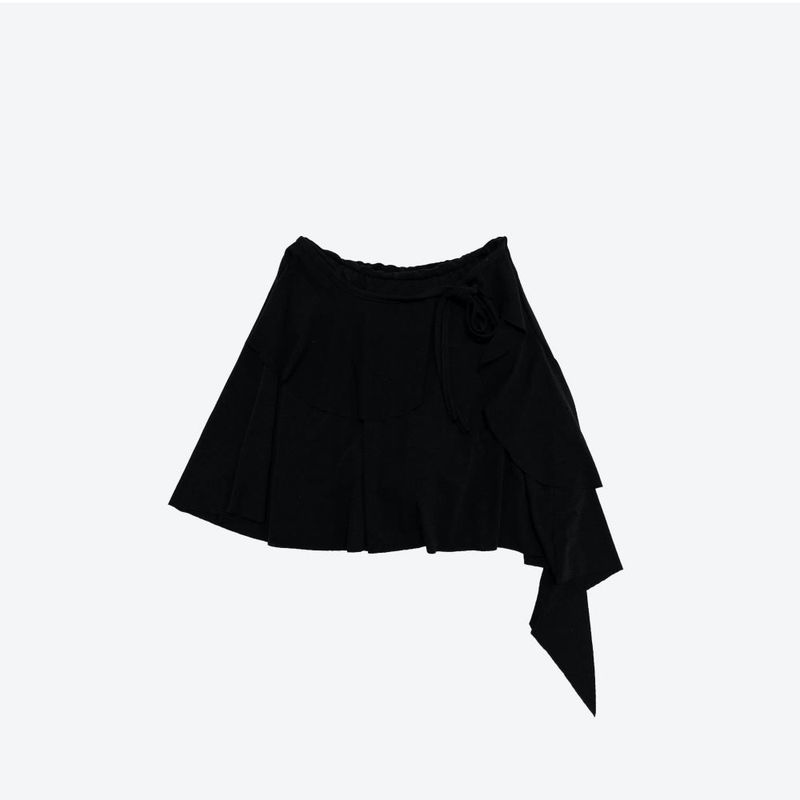 Kehi unbalanced mini skirt