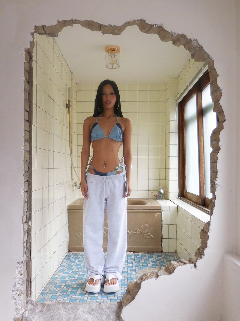 [Made] Baby sweatpants (Melange)