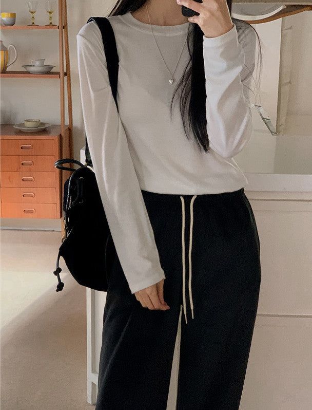 All Day Basic Long Sleeve T-shirt (4color)