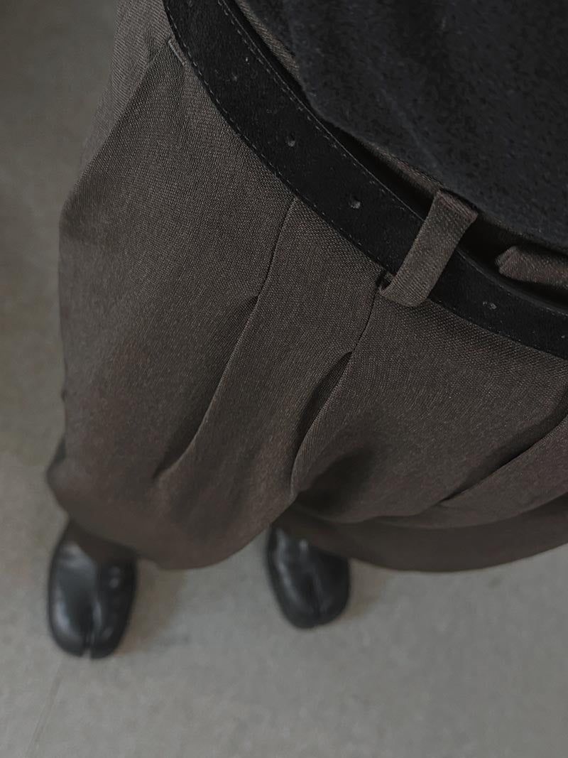 ASCLO Cozy Two Tuck Wide Slacks (4color)