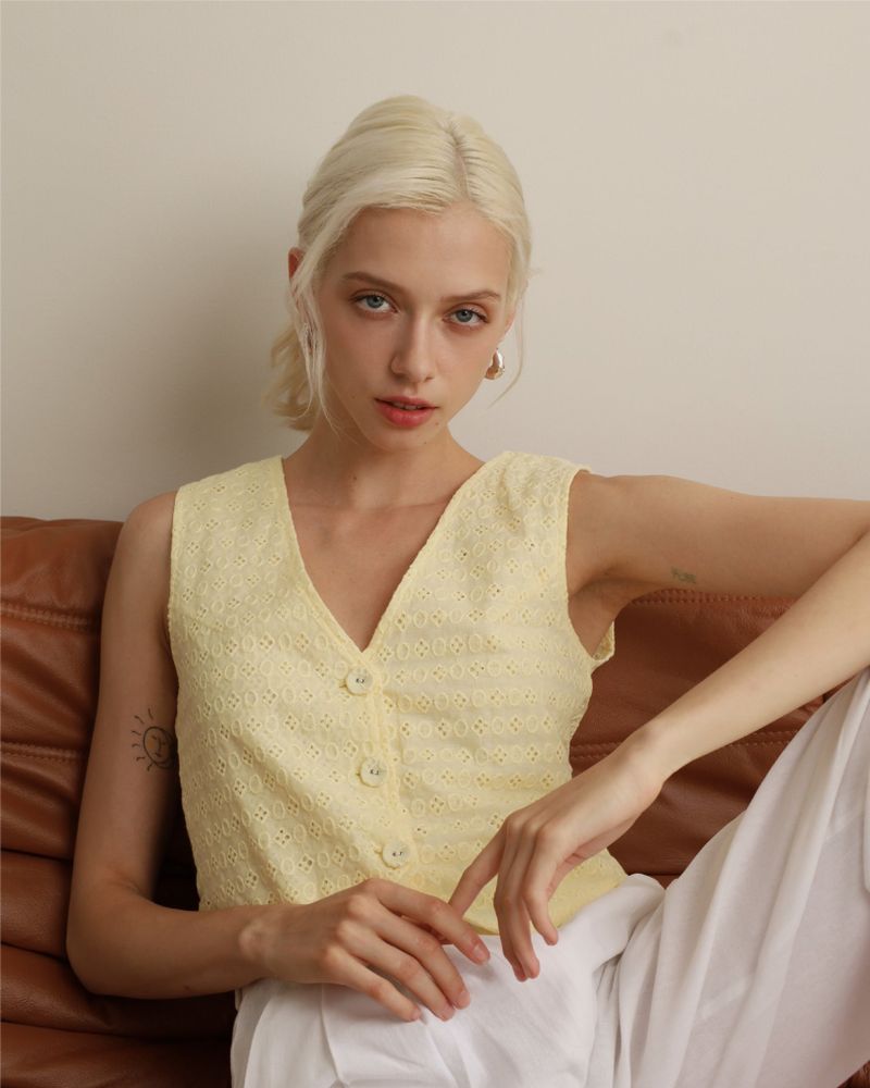 EVIE kimber VEST YELLOW