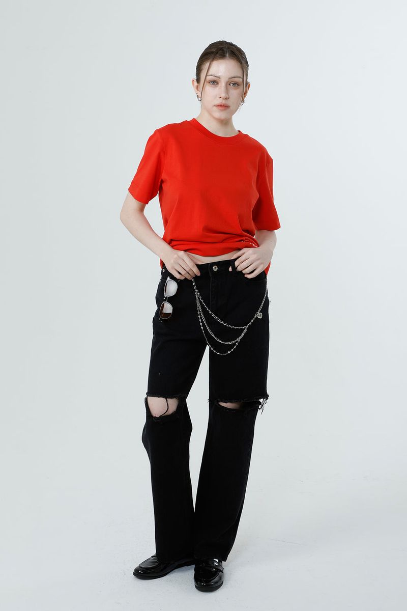 MULTI PRINTING T-SHIRT_RED