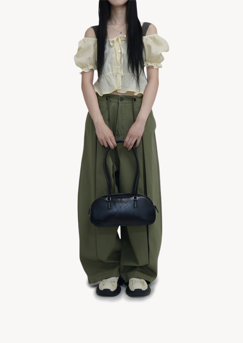 (UNISEX)Paneled Oversized Cargo Pants