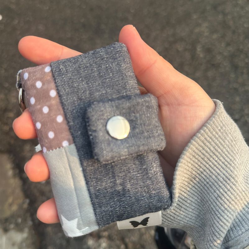 Denim Patch Card Wallet
