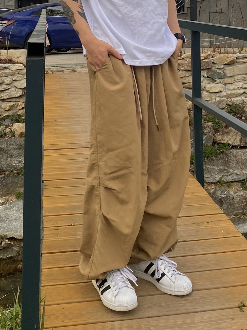 Nylon Basic Balloon Pants 3C