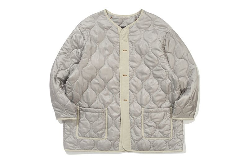 RECENT LOGO M65 PARKA_LIGHT GREY