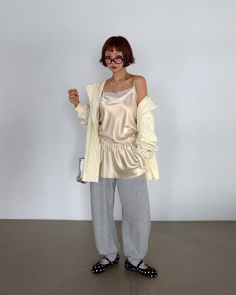 Warmer Layered Wide Jogging Pants