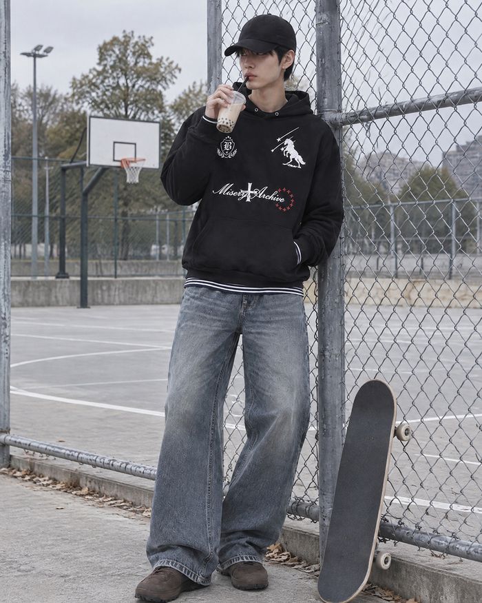 (UNISEX) Starfall Graphic Hoodie
