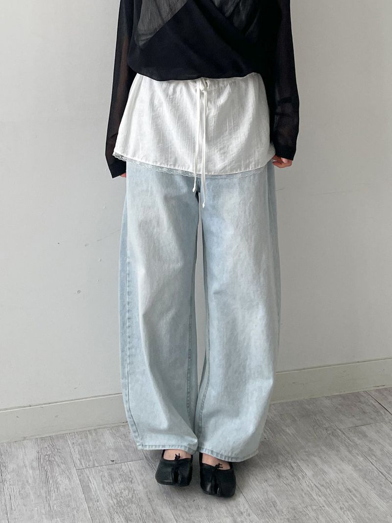INCHANT ME（インチャントミー）の「516 Washed Wide Denim Pants（Pants）」