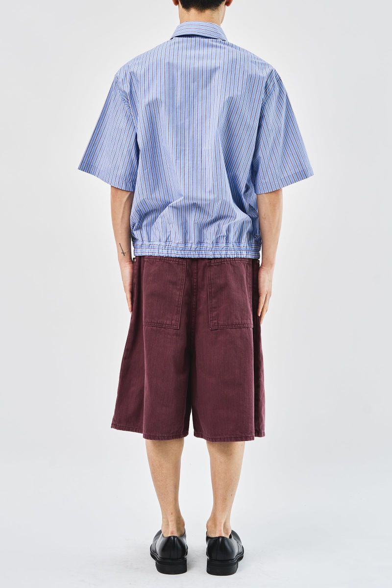 Tar Dyeing Bermuda Denim (2color)