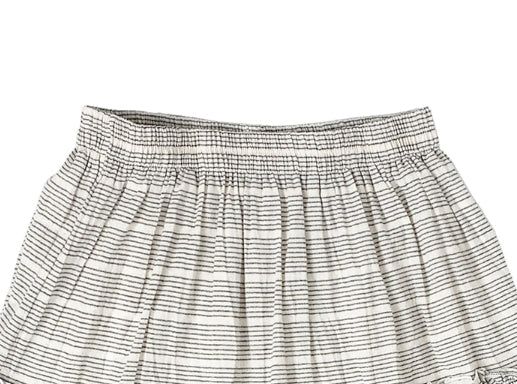 Saego Frill Check Midi Skirt
