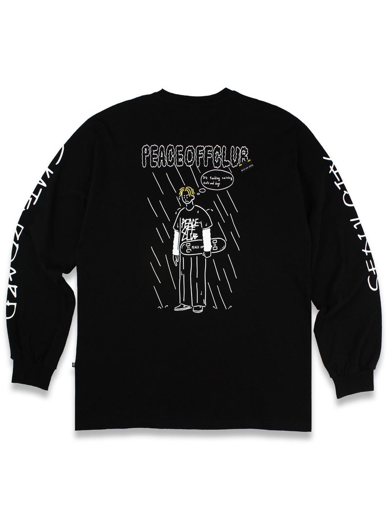 peaceoffclub（ピースオフクラブ）の「Board_Boy Long Sleeve Tee BLACK（Tops）」