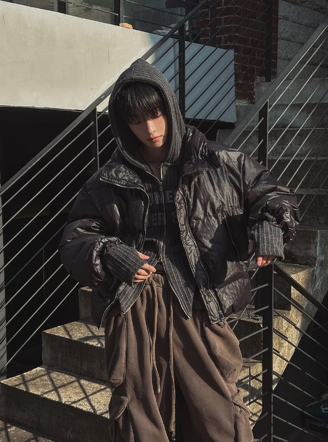 Top Washed Big Pocket Cargo Sweatpants