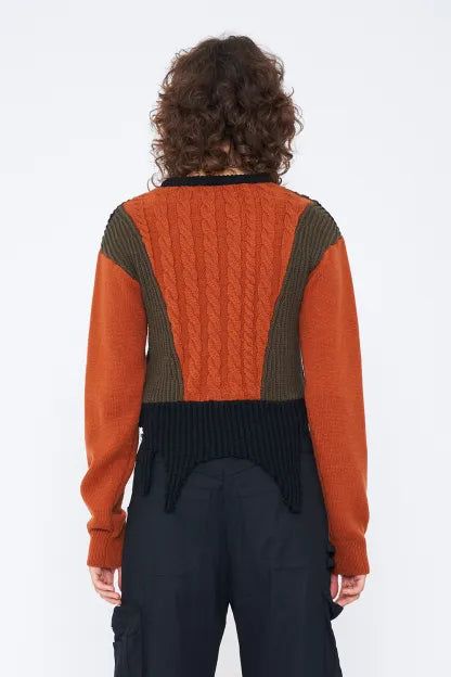 SWITCHING COLOR KNIT