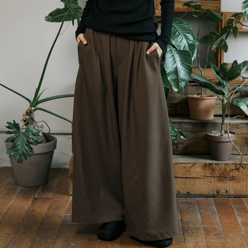 malen（マレン）の「unisex side wide pants sand（Pants）」