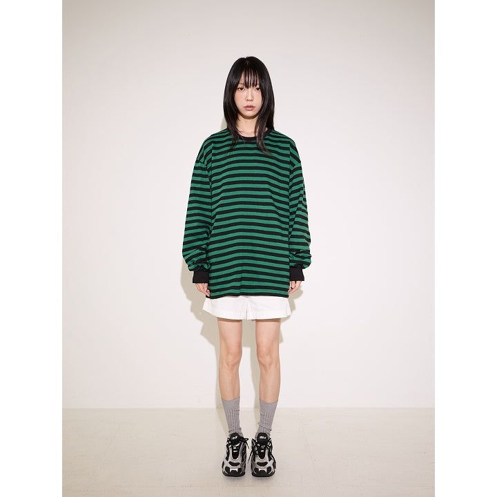 1989STANDARD（1989スタンダード）の「MIDDLE STRIPE Long sleeves (SSLSTDBASIC)（Tops）」