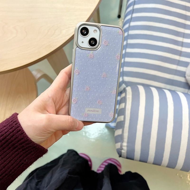 [MADE][Glass Silver Bumper Case] Soft Angora Knit Case