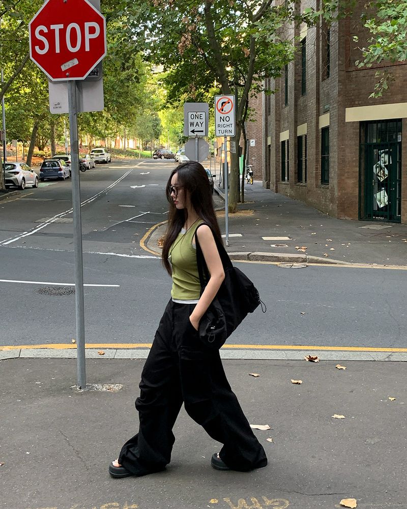 [ORIGINAL] Petit Cutout Ribbed Sleeveless