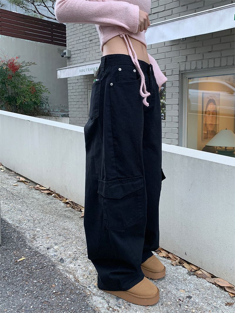 SLASH CARGO COTTON PANTS (2COLOR)